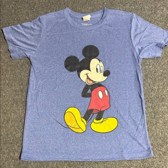 Disney Kids Heather Blue Mickey Mouse Tee - Picture 3 of 4